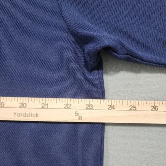 Tommy Bahama Polo Shirt Mens Large Blue 82% Pima Cotton Solid - Picture 8 of 14